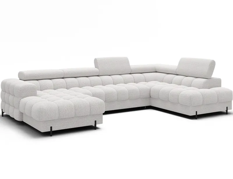 Feraria 6-seters boblete sovesofa med divan og sjeselong, oppbevaring, høyre, Royal 01