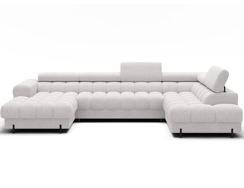 Feraria 6-seters boblete sovesofa med divan og sjeselong, oppbevaring, høyre - Royal 01 - Møbler - Sofaer - Sovesofaer - Hjørnesovesofa