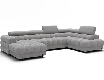 Feraria 6-seters boblete sovesofa med divan og sjeselong, oppbevaring, høyre - Royal 03 - Møbler - Sofaer - Sovesofaer - Hjørnesovesofa