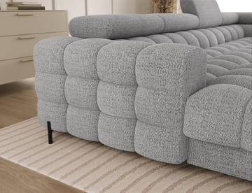 Feraria 6-seters boblete sovesofa med divan og sjeselong, oppbevaring, høyre - Royal 03 - Møbler - Sofaer - Sovesofaer - Hjørnesovesofa