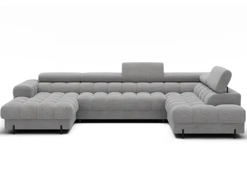 Feraria 6-seters boblete sovesofa med divan og sjeselong, oppbevaring, høyre - Royal 03 - Møbler - Sofaer - Sovesofaer - Hjørnesovesofa