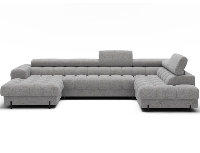Feraria 6-seters boblete sovesofa med divan og sjeselong, oppbevaring, høyre - Royal 03 - Møbler - Sofaer - Sovesofaer - Hjørnesovesofa