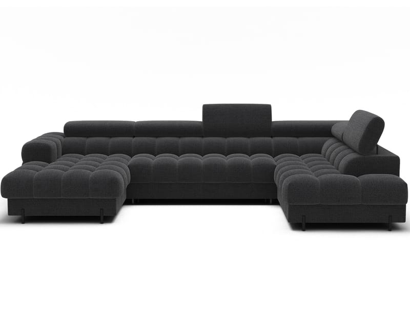 Feraria 6-seters boblete sovesofa med divan og sjeselong, oppbevaring, høyre - Royal 05 - Møbler - Sofaer - Sovesofaer - Hjørnesovesofa