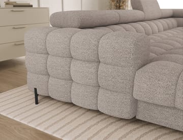 Feraria 6-seters boblete sovesofa med divan og sjeselong, oppbevaring, høyre - Royal 18 - Møbler - Sofaer - Sovesofaer - Hjørnesovesofa
