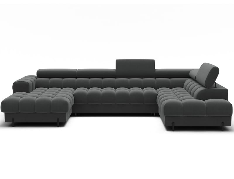 Feraria 6-seters boblete sovesofa med divan og sjeselong, oppbevaring, høyre - Sola 06 - Møbler - Sofaer - Sovesofaer - Hjørnesovesofa
