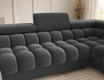 Feraria 6-seters boblete sovesofa med divan og sjeselong, oppbevaring, høyre - Sola 06 - Møbler - Sofaer - Sovesofaer - Hjørnesovesofa
