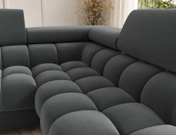 Feraria 6-seters boblete sovesofa med divan og sjeselong, oppbevaring, høyre - Sola 06 - Møbler - Sofaer - Sovesofaer - Hjørnesovesofa