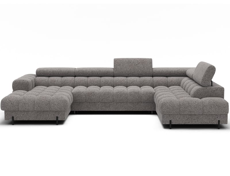 Feraria 6-seters boblete sovesofa med divan og sjeselong, oppbevaring, høyre - Pellerito 20 - Møbler - Sofaer - Sovesofaer - Hjørnesovesofa