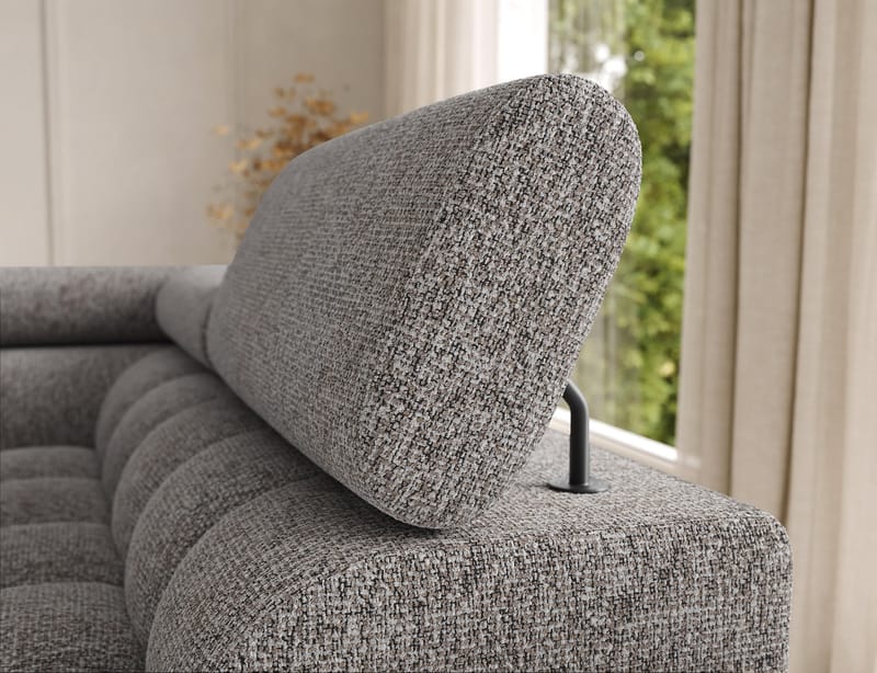 Feraria 6-seters boblete sovesofa med divan og sjeselong, oppbevaring, høyre - Pellerito 20 - Møbler - Sofaer - Sovesofaer - Hjørnesovesofa