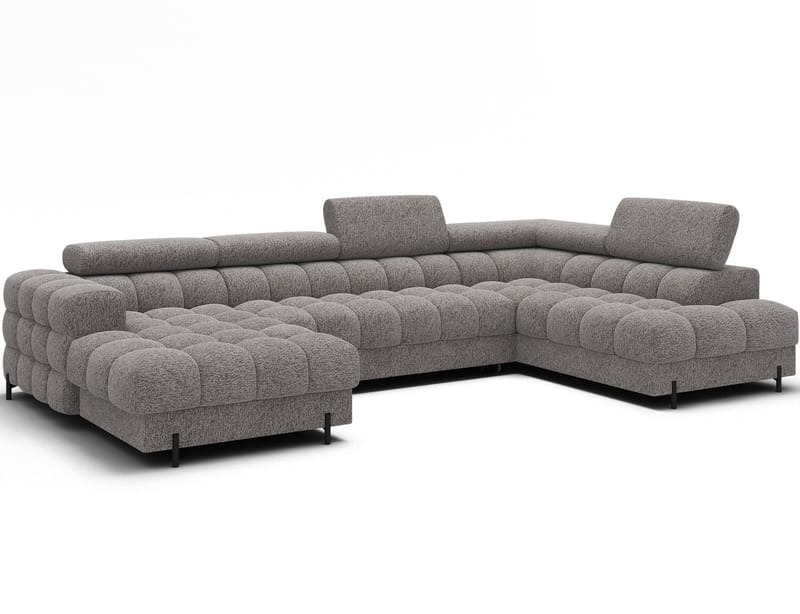 Feraria 6-seters boblete sovesofa med divan og sjeselong, oppbevaring, høyre, Pellerito 20