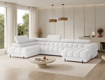 Feraria 6-seters Bubblig sovesofa med divan og sjeselong, oppbevaring Venstre - Royal 01 - Møbler - Sofaer - Sovesofaer - Hjørnesovesofa