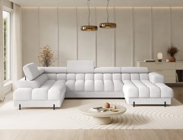 Feraria 6-seters Bubblig sovesofa med divan og sjeselong, oppbevaring Venstre - Royal 01 - Møbler - Sofaer - Sovesofaer - Hjørnesovesofa