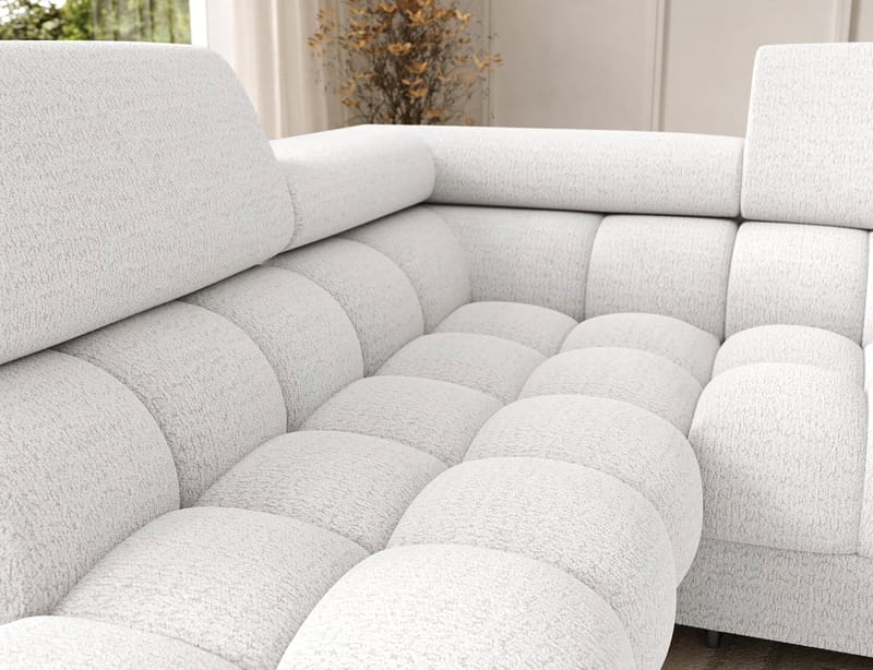Feraria 6-seters Bubblig sovesofa med divan og sjeselong, oppbevaring Venstre - Royal 01 - Møbler - Sofaer - Sovesofaer - Hjørnesovesofa