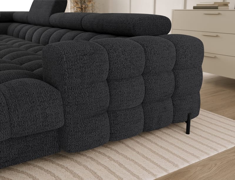 Feraria 6-seters Bubblig sovesofa med divan og sjeselong, oppbevaring Venstre - Royal 05 - Møbler - Sofaer - Sovesofaer - Hjørnesovesofa