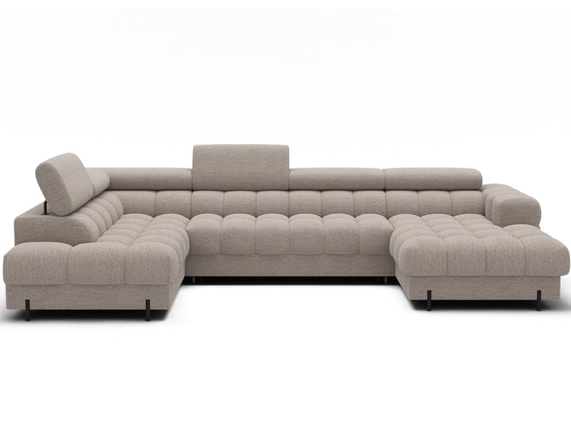 Feraria 6-seters Bubblig sovesofa med divan og sjeselong, oppbevaring Venstre - Royal 18 - Møbler - Sofaer - Sovesofaer - Hjørnesovesofa