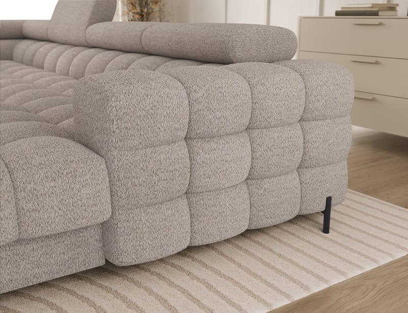 Feraria 6-seters Bubblig sovesofa med divan og sjeselong, oppbevaring Venstre - Royal 18 - Møbler - Sofaer - Sovesofaer - Hjørnesovesofa
