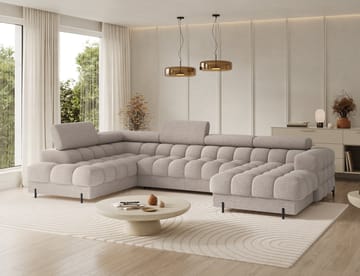 Feraria 6-seters Bubblig sovesofa med divan og sjeselong, oppbevaring Venstre - Royal 18 - Møbler - Sofaer - Sovesofaer - Hjørnesovesofa