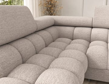 Feraria 6-seters Bubblig sovesofa med divan og sjeselong, oppbevaring Venstre - Royal 18 - Møbler - Sofaer - Sovesofaer - Hjørnesovesofa