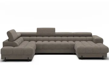 Feraria 6-seters Bubblig sovesofa med divan og sjeselong, oppbevaring Venstre - Royal 20 - Møbler - Sofaer - Sovesofaer - Hjørnesovesofa