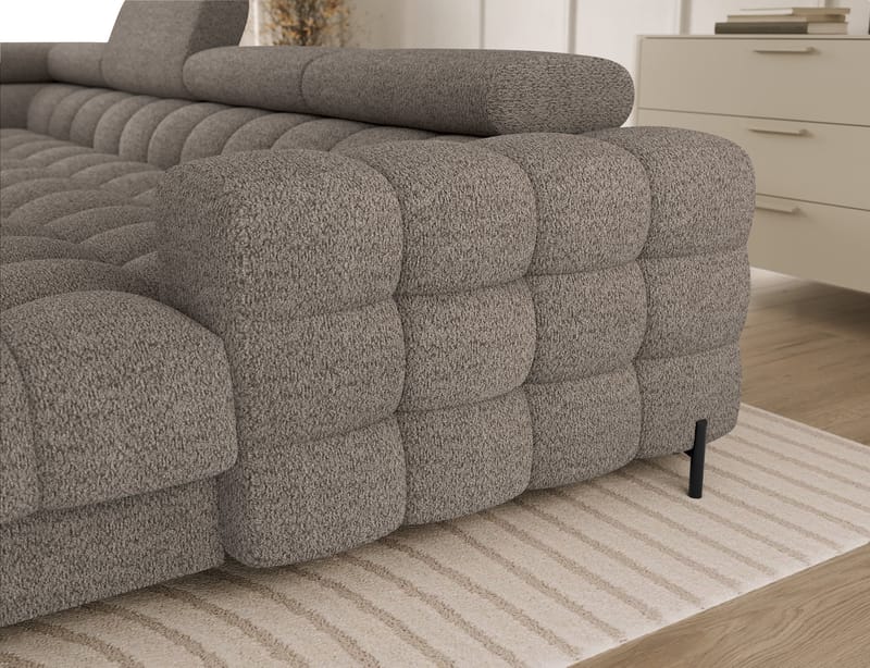 Feraria 6-seters Bubblig sovesofa med divan og sjeselong, oppbevaring Venstre - Royal 20 - Møbler - Sofaer - Sovesofaer - Hjørnesovesofa