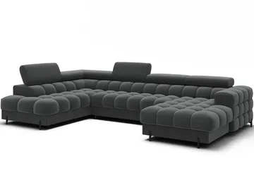 Feraria 6-seters Bubblig sovesofa med divan og sjeselong, oppbevaring Venstre - Sola 06 - Møbler - Sofaer - Sovesofaer - Hjørnesovesofa