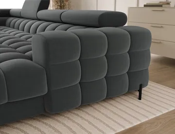 Feraria 6-seters Bubblig sovesofa med divan og sjeselong, oppbevaring Venstre - Sola 06 - Møbler - Sofaer - Sovesofaer - Hjørnesovesofa