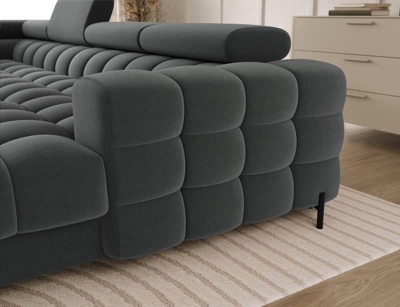 Feraria 6-seters Bubblig sovesofa med divan og sjeselong, oppbevaring Venstre - Sola 06 - Møbler - Sofaer - Sovesofaer - Hjørnesovesofa