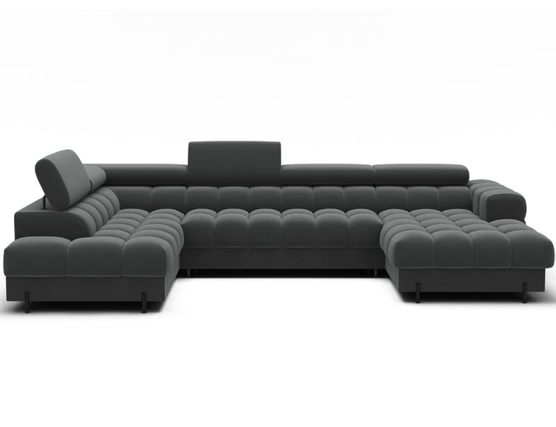 Feraria 6-seters Bubblig sovesofa med divan og sjeselong, oppbevaring Venstre - Sola 06 - Møbler - Sofaer - Sovesofaer - Hjørnesovesofa