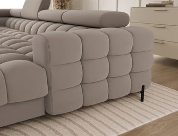 Feraria 6-seters Bubblig sovesofa med divan og sjeselong, oppbevaring Venstre - Sola 18 - Møbler - Sofaer - Sovesofaer - Hjørnesovesofa