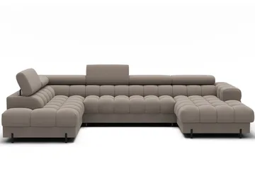 Feraria 6-seters Bubblig sovesofa med divan og sjeselong, oppbevaring Venstre - Sola 18 - Møbler - Sofaer - Sovesofaer - Hjørnesovesofa