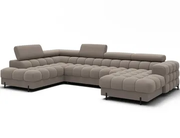 Feraria 6-seters Bubblig sovesofa med divan og sjeselong, oppbevaring Venstre - Sola 18 - Møbler - Sofaer - Sovesofaer - Hjørnesovesofa