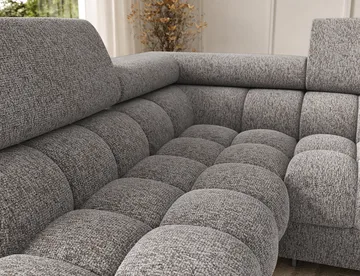 Feraria 6-seters Bubblig sovesofa med divan og sjeselong, oppbevaring Venstre - Pellerito 20 - Møbler - Sofaer - Sovesofaer - Hjørnesovesofa