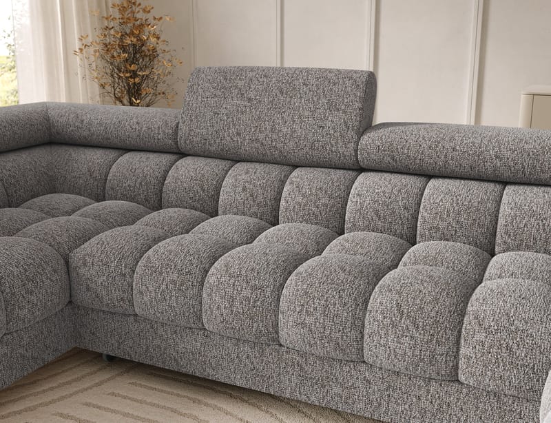 Feraria 6-seters Bubblig sovesofa med divan og sjeselong, oppbevaring Venstre - Pellerito 20 - Møbler - Sofaer - Sovesofaer - Hjørnesovesofa