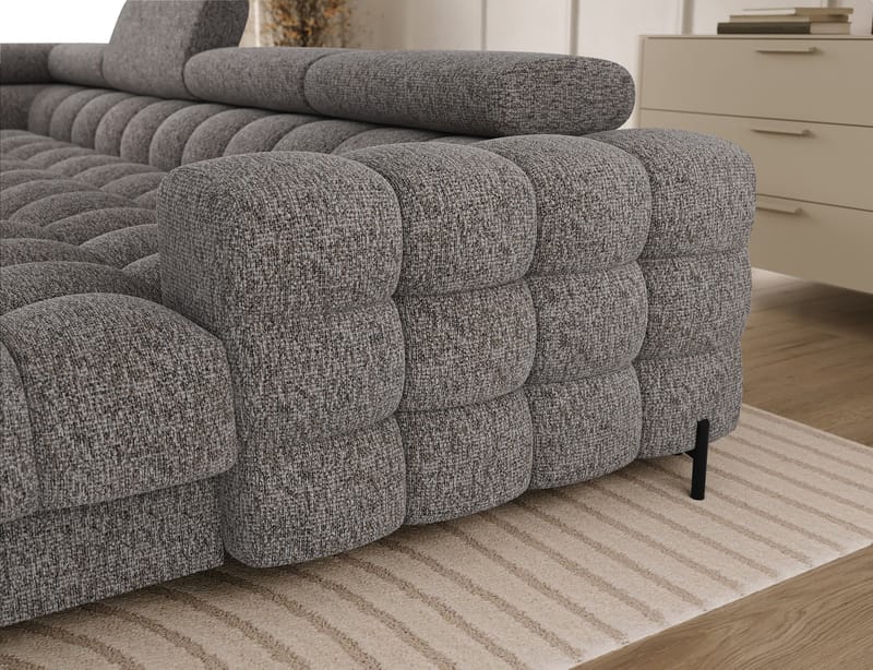 Feraria 6-seters Bubblig sovesofa med divan og sjeselong, oppbevaring Venstre - Pellerito 20 - Møbler - Sofaer - Sovesofaer - Hjørnesovesofa