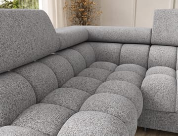 Feraria 6-seters Bubblig sovesofa med divan og sjeselong, oppbevaring Venstre - Pellerito 03 - Møbler - Sofaer - Sovesofaer - Hjørnesovesofa