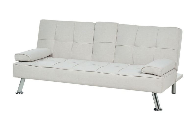 Ferne Sovesofa 3-seter - Beige/Sølv - Møbler - Sofaer - Sovesofaer - 3 seters sovesofa