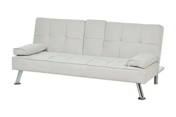 Ferne Sovesofa 3-seter - Beige/Sølv - Møbler - Sofaer - Sovesofaer - 3 seters sovesofa