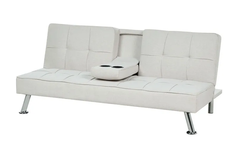 Ferne Sovesofa 3-seter - Beige/Sølv - Møbler - Sofaer - Sovesofaer - 3 seters sovesofa