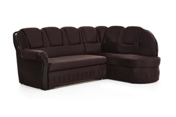 Fica Sovesofa med Sjeselong Høyre - Brun - Møbler - Sofaer - Sovesofaer - Langsgående sovesofa