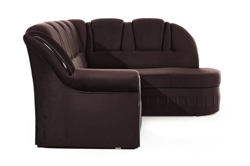 Fica Sovesofa med Sjeselong Høyre - Brun - Møbler - Sofaer - Sovesofaer - Langsgående sovesofa