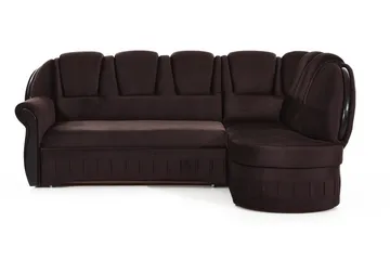 Fica Sovesofa med Sjeselong Høyre - Brun - Møbler - Sofaer - Sovesofaer - Langsgående sovesofa