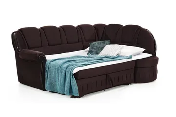 Fica Sovesofa med Sjeselong Høyre - Brun - Møbler - Sofaer - Sovesofaer - Langsgående sovesofa