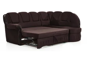 Fica Sovesofa med Sjeselong Høyre - Brun - Møbler - Sofaer - Sovesofaer - Langsgående sovesofa