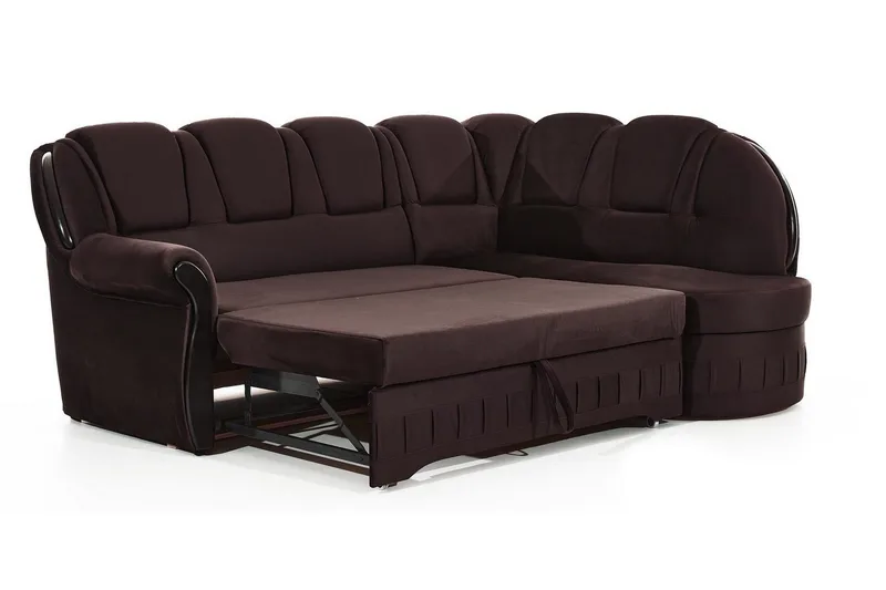 Fica Sovesofa med Sjeselong Høyre - Brun - Møbler - Sofaer - Sovesofaer - Langsgående sovesofa