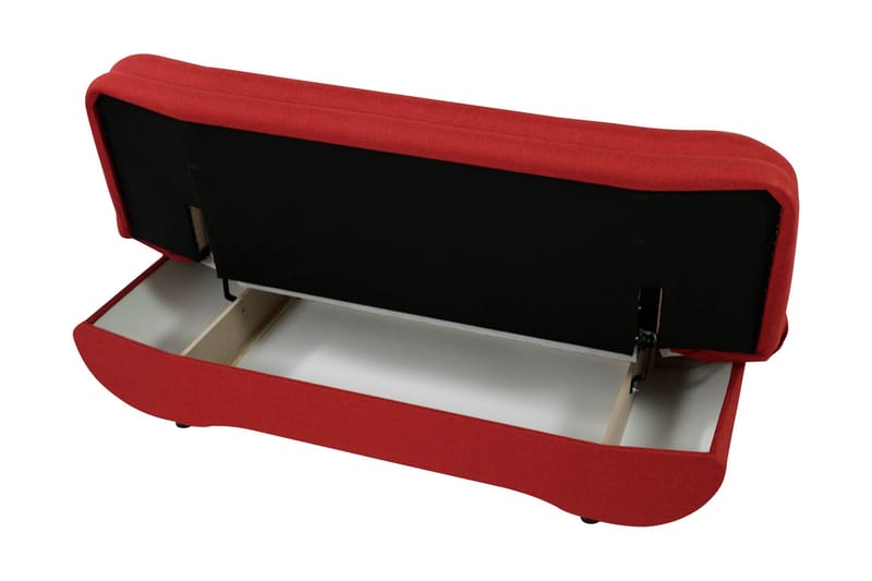 Figurelle 2-seter Utfellbar Sovesofa 130x190 cm med Oppbevaring i Stoff - Beige - Møbler - Sofaer - Sovesofaer - 2 seters sovesofa