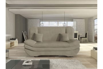 Figurelle 2-seter Utfellbar Sovesofa 130x190 cm med Oppbevaring i Stoff - Beige - Møbler - Sofaer - Sovesofaer - 2 seters sovesofa