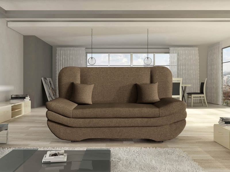 Figurelle Sovesofa 2-seter - Brun - Møbler - Sofaer - Sovesofaer - 2 seters sovesofa