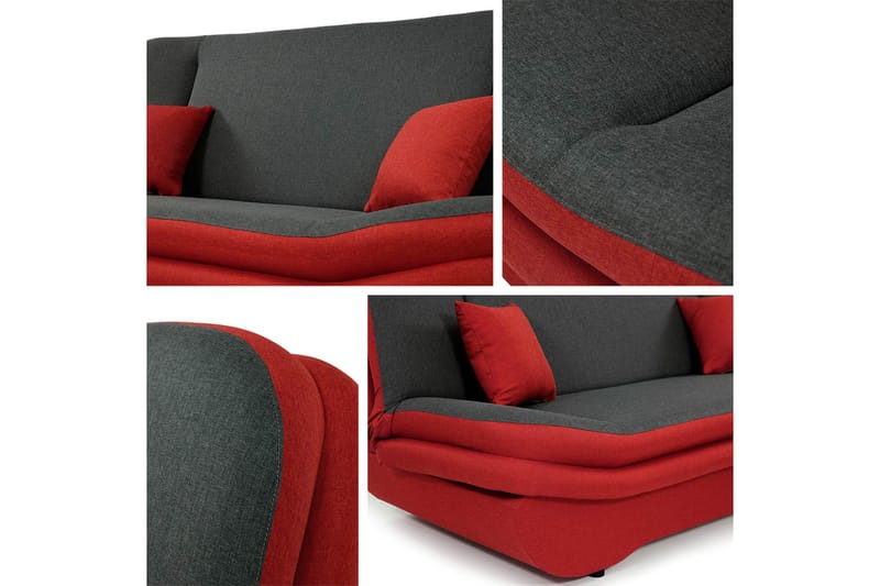 Figurelle Sovesofa 2-seter i Bouclé - Rosa - Møbler - Sofaer - Sovesofaer - 2 seters sovesofa