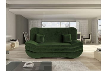 Figurelle Sovesofa 2-seter i Chenille - Grønn - Møbler - Sofaer - Sovesofaer - 2 seters sovesofa