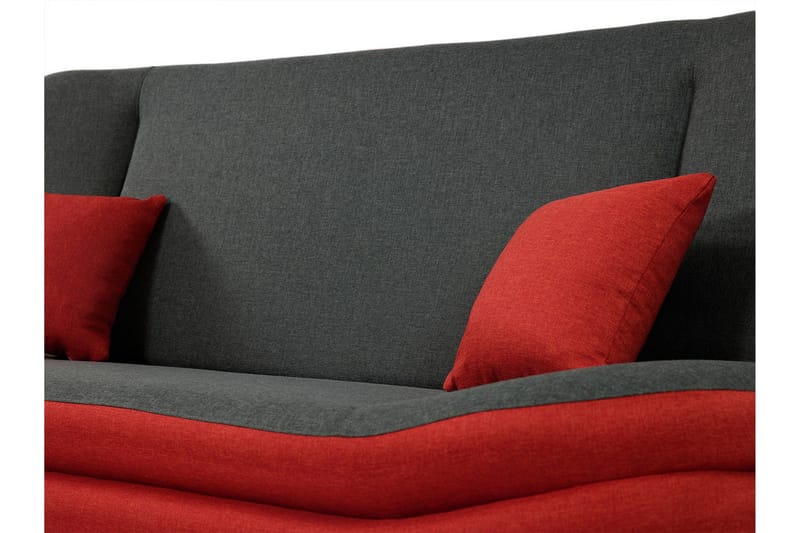 Figurelle Sovesofa 2-seter i Chenille - Oransje - Møbler - Sofaer - Sovesofaer - 2 seters sovesofa